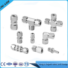 Stainless steel compression double ferrule tube fitting